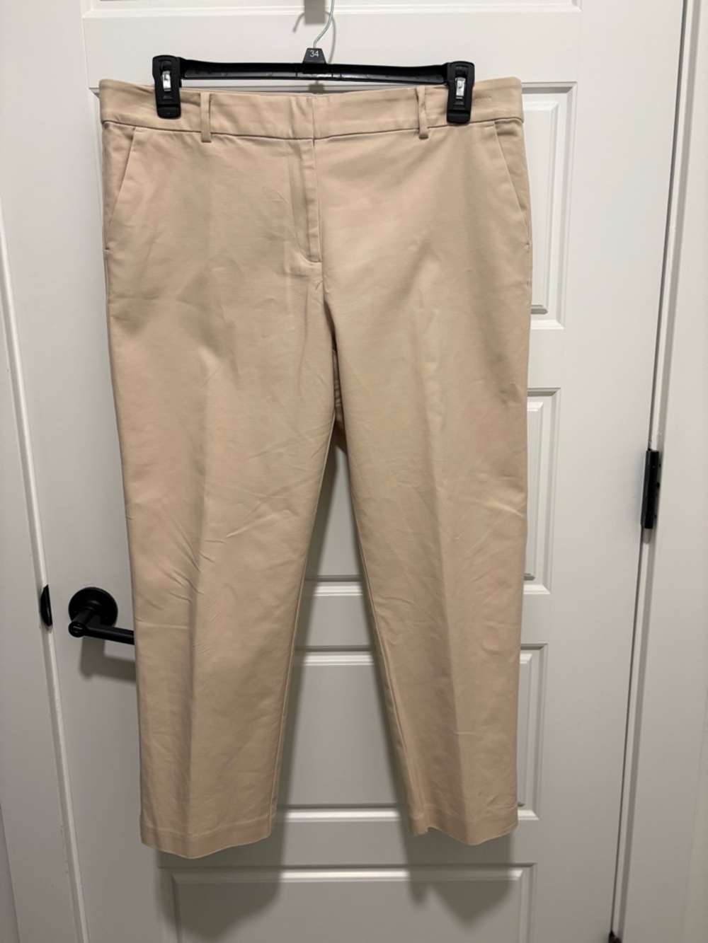 LOFT Riviera fit Khaki Cropped Ankle Pants